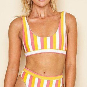 Dippin Daisy's Beach Stripe Festival Bikini Top